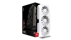 XFX Mercury AMD Radeon RX 9060 XT OC White Gaming Edition with 16GB GDDR6